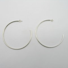 AROS CUBANOS PLATA GRUESO N°8 MEDIO