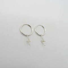 AROS CUBANOS PLATA COMUN N°2 CON DIJE RAYO