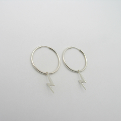 AROS CUBANOS PLATA COMUN N°3 CON DIJE RAYO