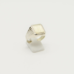 ANILLO SELLO DE HOMBRE HUECO PLATA S12