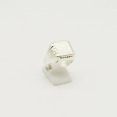 ANILLO SELLO DE HOMBRE HUECO PLATA S15