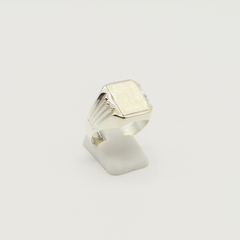 ANILLO SELLO DE HOMBRE HUECO PLATA S16