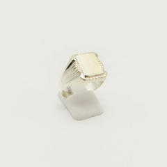 ANILLO SELLO DE HOMBRE HUECO PLATA S19