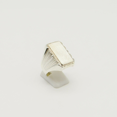ANILLO SELLO DE HOMBRE HUECO PLATA S2