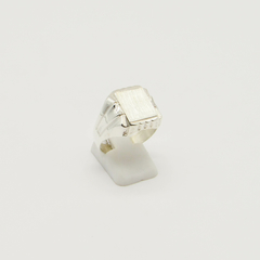 ANILLO SELLO DE HOMBRE HUECO PLATA S21