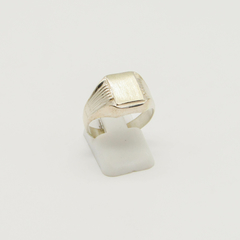 ANILLO SELLO DE HOMBRE HUECO PLATA S25