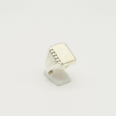 ANILLO SELLO DE HOMBRE HUECO PLATA S3