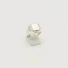 ANILLO SELLO DE HOMBRE HUECO PLATA S31
