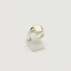 ANILLO SELLO DE HOMBRE HUECO PLATA S32