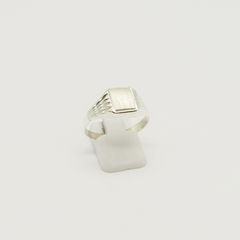 ANILLO SELLO DE HOMBRE HUECO PLATA S40