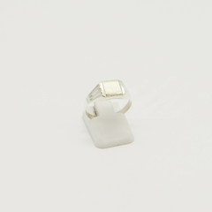 ANILLO SELLO DE HOMBRE HUECO PLATA S41
