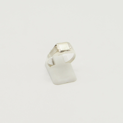 ANILLO SELLO DE HOMBRE HUECO PLATA S45