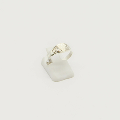 ANILLO SELLO DE HOMBRE HUECO PLATA S46