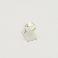 ANILLO SELLO DE HOMBRE HUECO PLATA S47