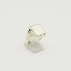 ANILLO SELLO DE HOMBRE HUECO PLATA S5