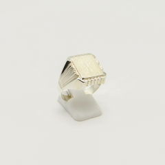 ANILLO SELLO DE HOMBRE HUECO PLATA S6