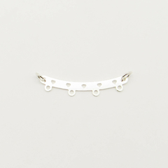 PERCHA X4 PLATA CORAZONES