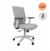 Cadeira de escritório Dallas, com design ergonômico, cor cinza e rodinhas para fácil mobilidade.