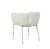 Cadeira de jantar Wing com design moderno e elegante, mostrando o encosto e pernas.