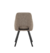 Cadeira de jantar Nira com design moderno e elegante, vista de trás.