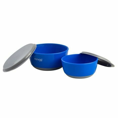 TIGELAS COM TAMPA COLORS AZUL (KIT 2 UN)