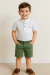 Bermuda social lisa: vermelha/branca/marinho/verde oliva/preto - comprar online