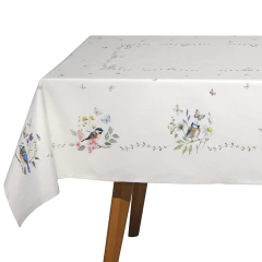 Toalha De Mesa Retangular 8 lugares Digital Pássaros