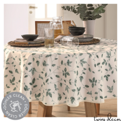 Toalha De Mesa Redonda 4 lugares Clean Jardim - comprar online