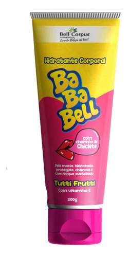 Creme Hidratante Corporal Bababell Tutti Frutti 200g Fragrância Tutti Futti