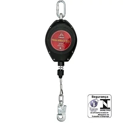 TRAVA QUEDA RETRATIL MULT3314 CABO AÇO 15MT