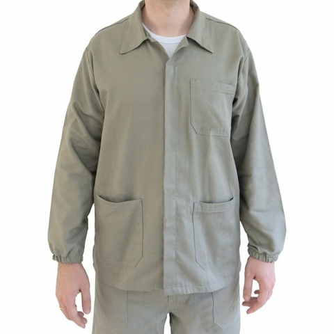 JALECO LETECK BRIM CINZA CHUMBO MANGA LONGA