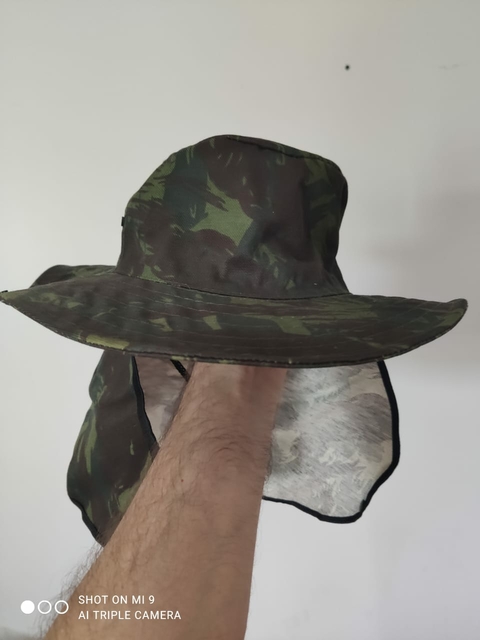 CHAPEU DE PROTEÇÃO AO SOL C/ PESCOCEIRA CAMUFLADO