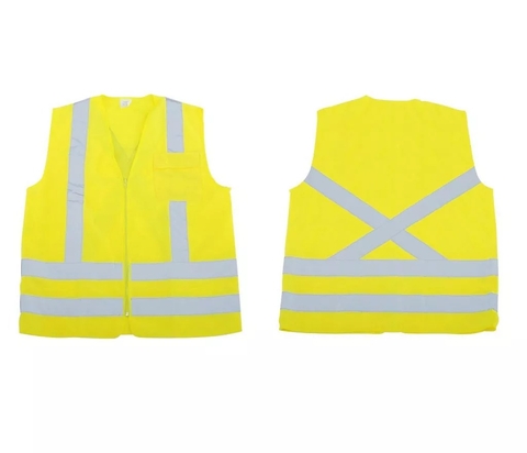 COLETE AMARELO VICSA REFLETIVO C 1 BOLSO