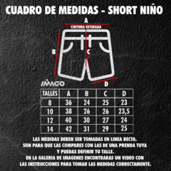 Short Azul Liso Niño en internet