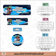 Kit Etiqueta Escolar - Vingadores - comprar online