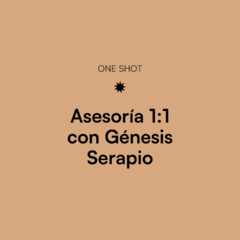 Asesoría 1:1 con Génesis Serapio