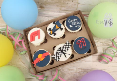 Caja de 6 Cupcakes F1 - RedBull Vamos Checo! - comprar en línea