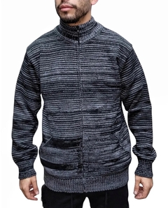 Campera Jaspeada Negra - comprar online