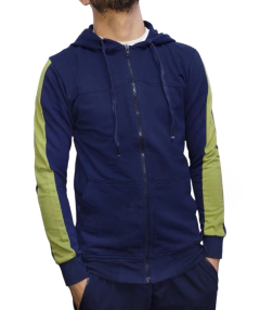 Campera Rústica Combinada Blue