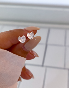 Aro pasante cubic corazon