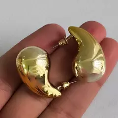 Aros gota dorados Big (30mm) en internet
