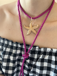 Collar Sunset Estrella de Mar Fucsia