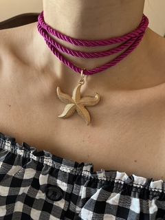 Collar Sunset Estrella de Mar Fucsia en internet