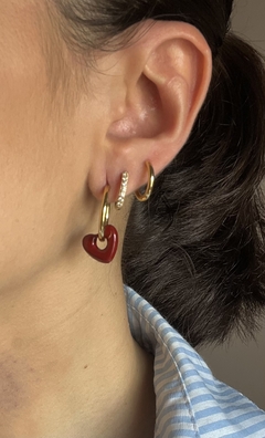 Aros Lovely Bordó - tienda online