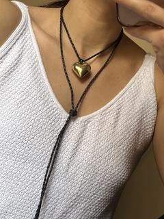 Collar Cali engomado negro - Ziva's Closet