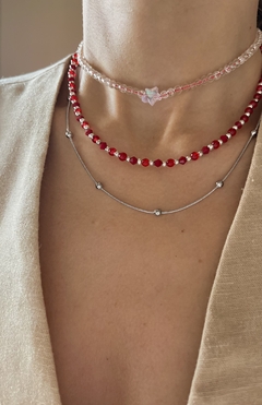 Collar Kristal Rojo #1 - comprar online