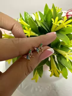 Aritos mariposa colores