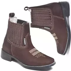 Botina Masculina Infantil Texana Bota Estilosa Cowboy Peão - loja online