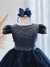 Vestido Infantil Azul Marinho Damas C/ Strass Luxo na internet