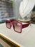 OCULOS ACETATO LENTE CLARA ARMAÇÃO VERMELHA - loja online